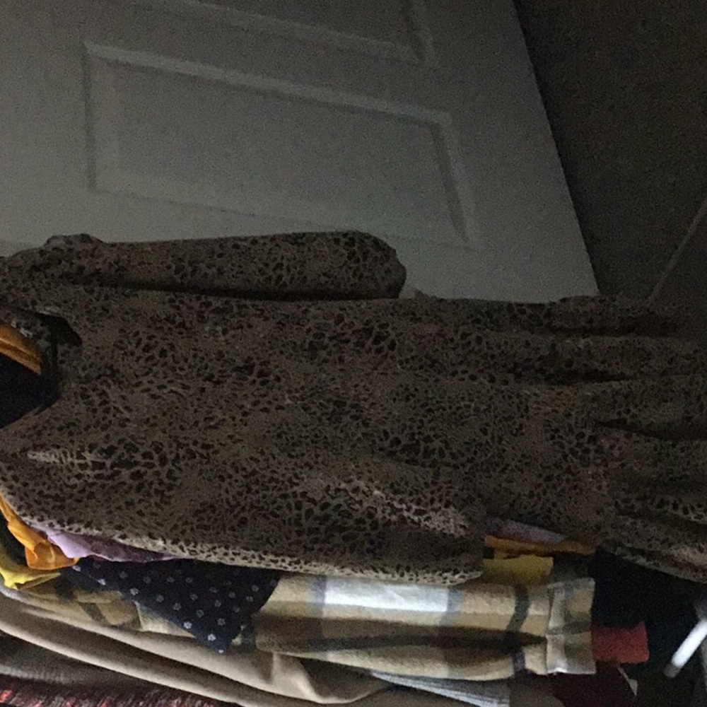 Anthropologie Leopard Print Midi Dress